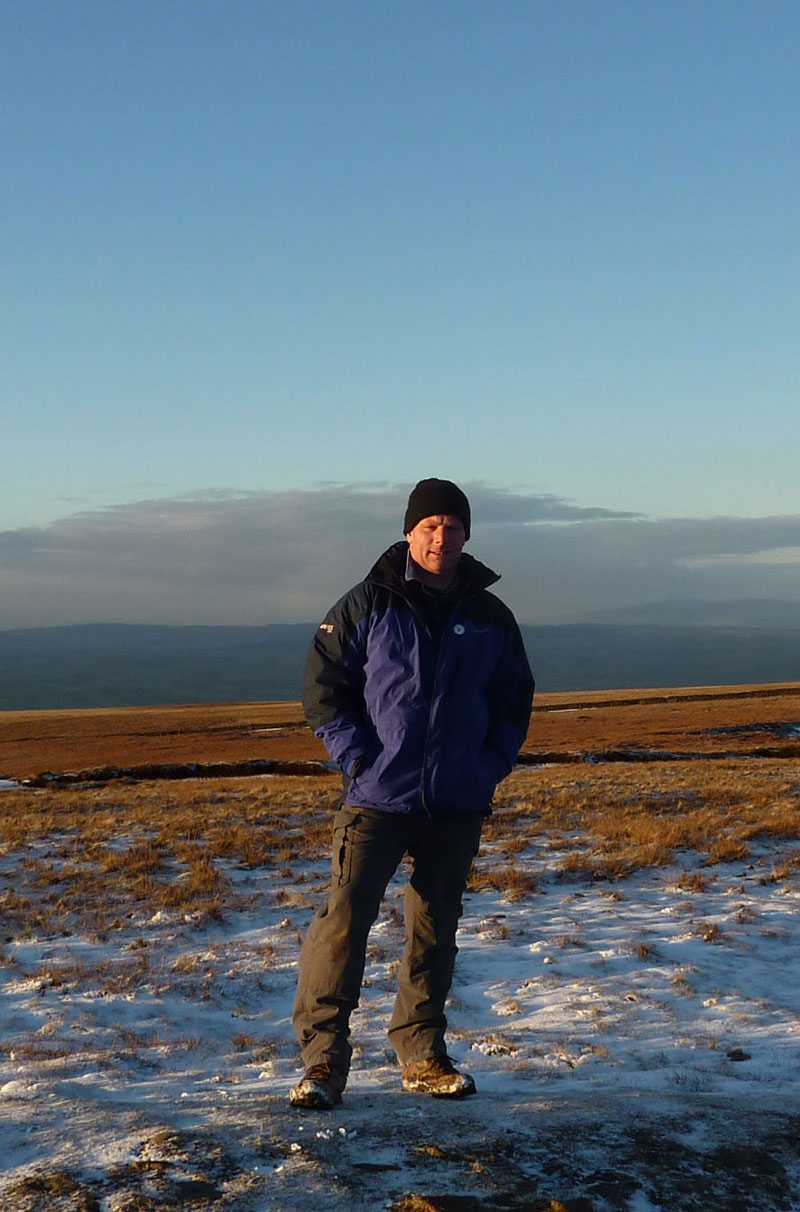 Summiteer on top of Pendle